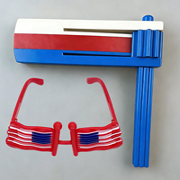 Sonnette en plastique pour supporters de football, avec lunettes, personnalisable avec logo, pour le match de football 2026, cadeau