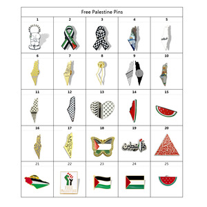 Offre Spéciale veste sac à dos gratuit Palestine carte broche luxe femmes broches drapeau broche Badge pour la décoration - Product Image 1