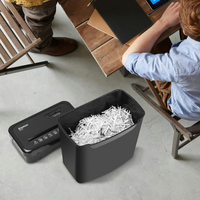 Déchiqueteuse de papier à coupe transversale 12L, coupe transversale 4*40mm, machine à déchiqueter pour usage de bureau S215