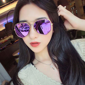Korean Style Polygonal Sunglasses For Women UV400 Metal Frame TAC Lens Type 3 Sunshades <b>Driving</b> <b>Glasses</b> - Product Image 3