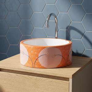 Lavabo de salle de bain de luxe carré avec finition dorée, design moderne pour villa et hôtel - Product Image 6