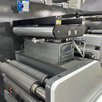 Imprimante flexo de type 8 couleurs rouleau de papier autocollant impression d'étiquettes machine d'impression flexo en ligne pour étiquettes de bouteilles de vin