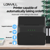 Printer Label Mini Thermal Portabel LONVILL dengan Wifi dan Bluetooth USB untuk Restoran