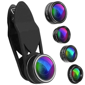 Objectif de caméra externe professionnel pour téléphone portable, kit 5 en 1 pour téléphone portable, objectif téléobjectif zoom portable pour smartphone - Product Image 1