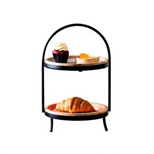 Support à gâteau en bois et en fer, dernier design, de la plus haute qualité, forme ronde, pour chocolats et bonbons en Inde - Product Image 1