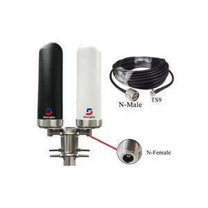 Antena de Estación Base para Amplificador de Señal de Celular y Router Wifi para Exteriores, 4G 698-2700MHz 5G 600-6000MHz, ABS, Conector N-Hembra, 12dBi, Alta Ganancia - Product Image 1
