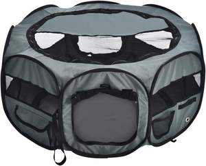 Parc de jeu portable moderne pour animaux de compagnie 2023, maille respirante de haute qualité, cadre robuste, cage pliable pour chiens, chiots et petits animaux - Product Image 1