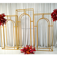 Usine Vente Chaude De Fond De Mariage Arches Noir Carré Arc Fleur Ballon Présentoir De Noce Décoration Fournitures