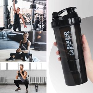 Borraccia Shaker Personalizzata per Proteine, Borraccia Sportiva Antigoccia per Mixer Proteine, Antiscivolo a 3 Strati con Vano Porta Pillole - Product Image 6