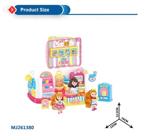 Nouvel arrivage de jouets de simulation de rôle de maison de poupée pour enfants, mini ensemble de maquillage de coiffure avec poupées de bébé et accessoires - Product Image 4
