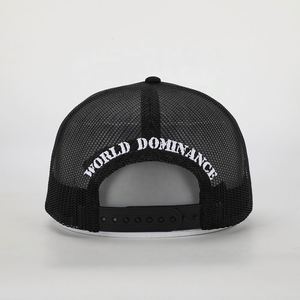 Venta al por mayor personalizado OEM 5 Panel deporte papá sombrero de alta calidad impreso logotipo negro esponja Gorras bordado clásico malla gorra de camionero - Product Image 5