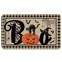 Halloween-Türmatte & Willkommensmatten Rutschfeste Polyester Außendekoration Gruselige Haustürmatten