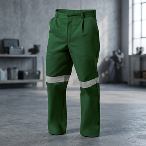 Men's <b>High</b> Visibility Breathable Cotton Work Pants Custom Road Safety Hi-<b>Vis</b> Reflective Stripes Cargo Pockets Work Uniforms - Product Image 3