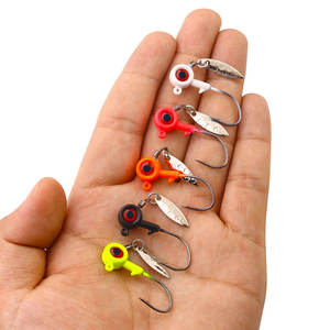 1.7g/3.5g/5g/7g/10g tête de plomb en métal jigging leurre crochets pour poisson d'eau douce saumon dorade pour la pêche en rivière et en ruisseau - Product Image 4