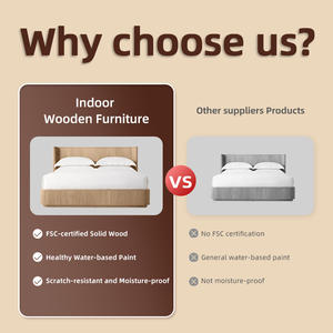 Muebles Modernos para Sala de Estar, Otros Muebles para Sala de Estar, Muebles Comerciales para Niños, Cama Doble de Madera de Roble para Villa, Muebles de Interior - Product Image 3