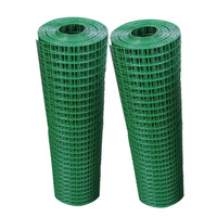 Rouleaux de grillage soudé pour l'élevage en ferme avec galvanisation électrolytique et revêtement en PVC plastique