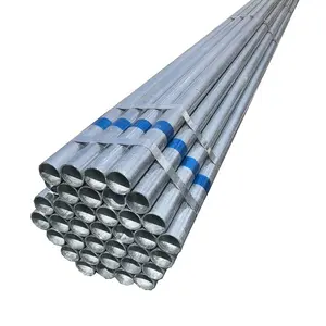 Tubo de aço galvanizado revestido de zinco DX51D para andaimes, tubos retangulares quadrados redondos galvanizados