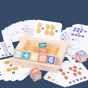 キッズ就学前学習フラッシュカード教育玩具単語 & 色認識ウッドスペリングワードゲーム - Product Image 4