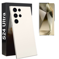 هاتف ذكي S24 Ultra بنظام أندرويد 5G LTE CDMA، ذاكرة 64 جيجابايت ورام 3 جيجابايت، شاشة LCD، معالج رباعي النواة، كاميرا 13 ميجابكسل، أندرويد 10، MTK