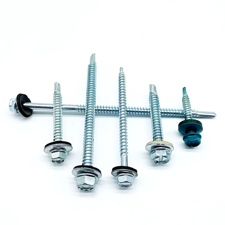 Metal Steel Roofing Screw Washers Hex Head Self Drilling Tapping Screw for sandwich panels