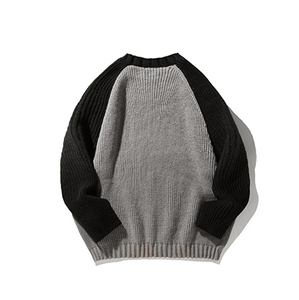 Maglione Vintage americano con maniche Raglan Colorblock invernale a tinta unita Pullover con scollo a girocollo in <span class=keywords><strong>maglia</strong></span> larga con stampa di lettere - Product Image 4