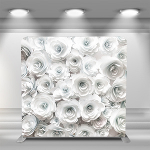 Customized 10x8 8x8 Tension Fabric Pillow Photography Backdrop Wall Wedding <strong>Decor</strong> Display Stand with Photo <strong>Booth</strong> for Trade Shows - Product Image 6