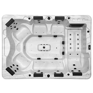 Lit de spa rectangulaire Endlesslyswim modèle M-3524, acrylique de haute qualité, durable, écologique, jets de massage aquatiques haute efficacité, <span class=keywords><strong>piscine</strong></span> - Product Image 2