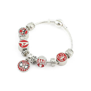 Tendance transfrontalière pour la liste des nouveaux produits, accessoires de films européens et américains, <span class=keywords><strong>Marvel</strong></span> <span class=keywords><strong>Spider</strong></span>-<span class=keywords><strong>Man</strong></span> Pan Family Charm en alliage de zinc pour fête - Product Image 4