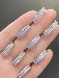 Bague de mariage pour couple Xinfly personnalisée avec diamants naturels de 0,5 ct, or blanc véritable 18 carats - Product Image 3