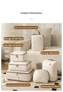 Bolsa <span class=keywords><strong>de</strong></span> almacenamiento <span class=keywords><strong>de</strong></span> <span class=keywords><strong>viaje</strong></span> BRM para equipaje, ropa, zapatos y ropa interior, organizador portátil para uso en viajes <span class=keywords><strong>de</strong></span> negocios, diseño moderno y sencillo - Product Image 3