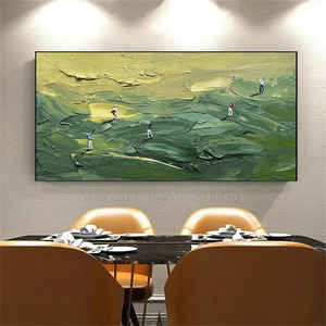 2025 Venta caliente marca Diytree sin marco abstracto CAMPO DE Golf pintura decorativa decoración moderna <span class=keywords><strong>para</strong></span> oficina - Product Image 2