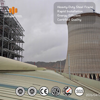 Structure en acier préfabriquée industrielle sur mesure de haute résistance Q355B pour centrale électrique, fabrication OEM professionnelle