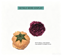 Nouvelle Grande Fleur de Savon Parfumée Pivoine 10cm de Diamètre Faite à la Main, Remplissage de Boîte Cadeau Saint-Valentin, Têtes de Savon Artificielles avec Base de Tige, Vente en Gros
