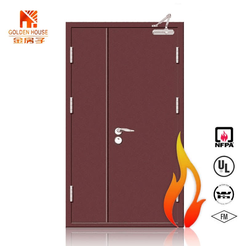 USA看板 FIRE DOOR USA Standard Single Leaf Steel Fire Exit Door with Panic Bar