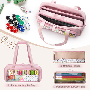 Borsa di Lusso Moderna Trasparente in PVC per Mahjong, Portatile, per Intrattenimento all'Aperto, Giochi di <span class=keywords><strong>Carte</strong></span> e Scacchi - Product Image 4