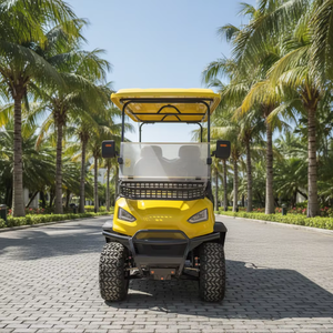 En promotion : Voiturette de golf électrique 4 places avec châssis en acier, puissance 5 kW, autonomie 90 km, pour utilisation avec remorque utilitaire - Product Image 1