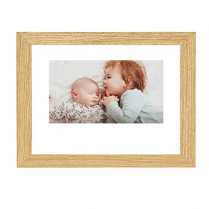 Modern Frame Baby <b>Nursery</b> Wall Art Photo Frame with UV Printing Easel Back Brushed Finish Wood Material - Product Image 3