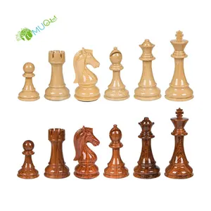 Vendita all'ingrosso bordo di re gioco-YumuQ 4.25 "eleganti pezzi degli scacchi ponderati solo per giochi da tavolo