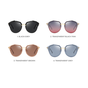 Gafas de sol de color claro, gafas de sol polarizadas, gafas de sol con montura grande para mujer - Product Image 3