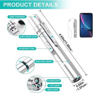 Kedi oyuncaklar <span class=keywords><strong>5</strong></span> modları lazer işaretçi USB yeniden şarj edilebilir lazer interaktif kedi Chaser oyuncak çok fonksiyonlu ultraviyole Pet interaktif oyuncaklar - Product Image 4