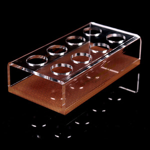 Tùy Chỉnh Rõ Ràng Acrylic Máy Tính Để Bàn Tổ Chức Thân Thiện Với Môi Phong Cách Hiện Đại Văn Phòng Phẩm/Mỹ Phẩm Hiển Thị Hộp Bút Make-up Công Cụ Lỗ - Product Image 5