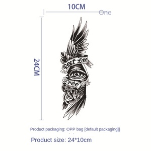 <span class=keywords><strong>Tatuaje</strong></span> Temporal de Papel con Diseño de Flor para <span class=keywords><strong>Hombre</strong></span>, Semipermanente, Resistente al Agua, Personalizado con Logotipo, para Antebrazo, Duración de 8 Días - Product Image 5