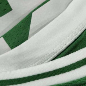 Musim 2025 kustom pria dewasa baju sepak bola 100% poliester sejuk cepat kering leher kru pakaian sepak bola lengan pendek - Product Image 5