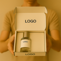 Emballage de flacon de parfum personnalisé avec laminage numérique brillant, boîte rigide carrée recyclable, fermeture magnétique, cosmétiques, perruques, cadeaux