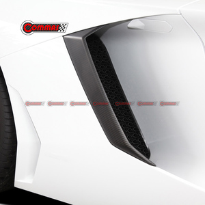 Pour Lamborghini Aventador LP700, aérations latérales en fibre de carbone, style OEM, ailes arrière latérales, prises d'air - Product Image 2