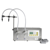 Machine de remplissage automatique double tête G25B-1 à pompe magnétique pour crème, bouteilles métalliques et plastiques, spiritueux, savon liquide, lait