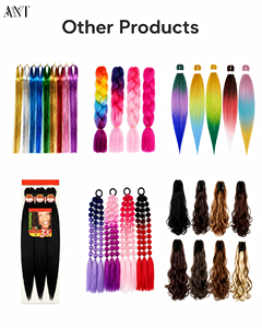 Extensions de <span class=keywords><strong>cheveux</strong></span> à clipser en fibre haute température soyeuse et douce, mèches colorées effet peekaboo pour toutes les occasions - Product Image 6