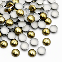 CY 9-1 Strass demi-ronds coréens à haute face en aluminium, strass thermocollants en vrac, directement de l'usine pour jeans, sacs et vêtements
