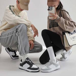 <span class=keywords><strong>JOYTIME</strong></span> Baskets décontractées d'été pour hommes et femmes, en denim, à lacets, avec doublure en maille, empeigne en cuir, embout durable, couleur assortie, chaussures de marche - Product Image 2