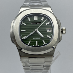Montre-bracelet de qualité personnalisée avec mouvement NH35, montres mécaniques avec boîtier en saphir, style professionnel - Product Image 5